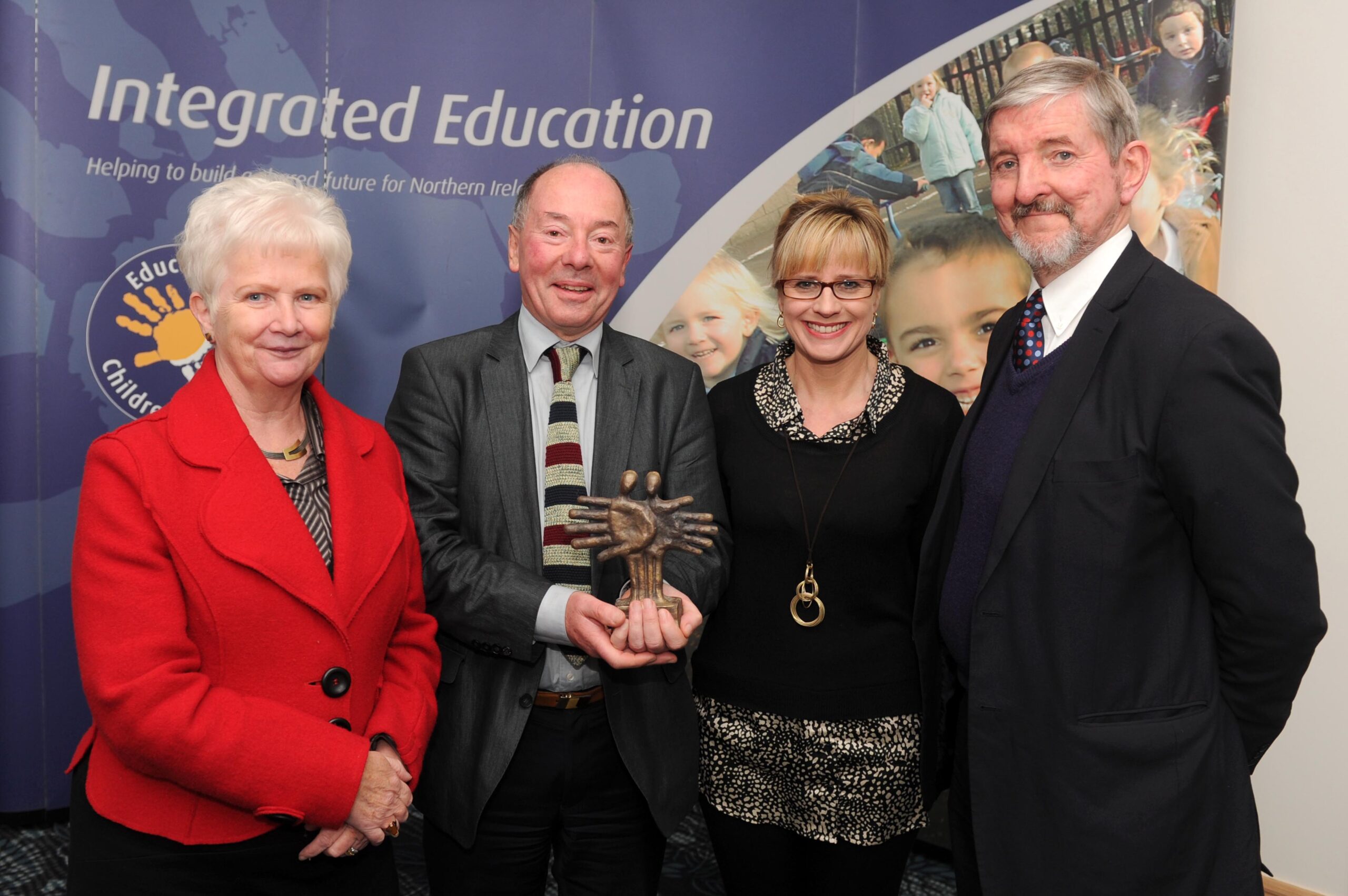 Noreen Campbell with Michael Morrow, Helen McLaughlin and Colm Cavanagh